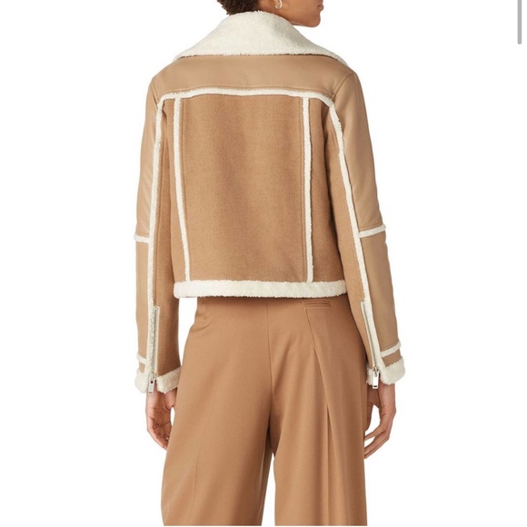 Jonathan Simkhai Adelynn Jacket Faux Sherpa Size S - Picture 2 of 11